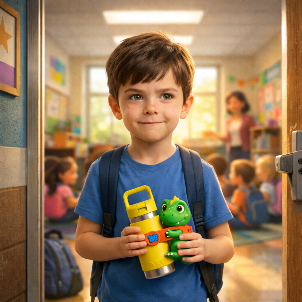 First Day of School Anxiety: How Dax the Dino Helps Kids Feel Brave - BottleBuddies HQ