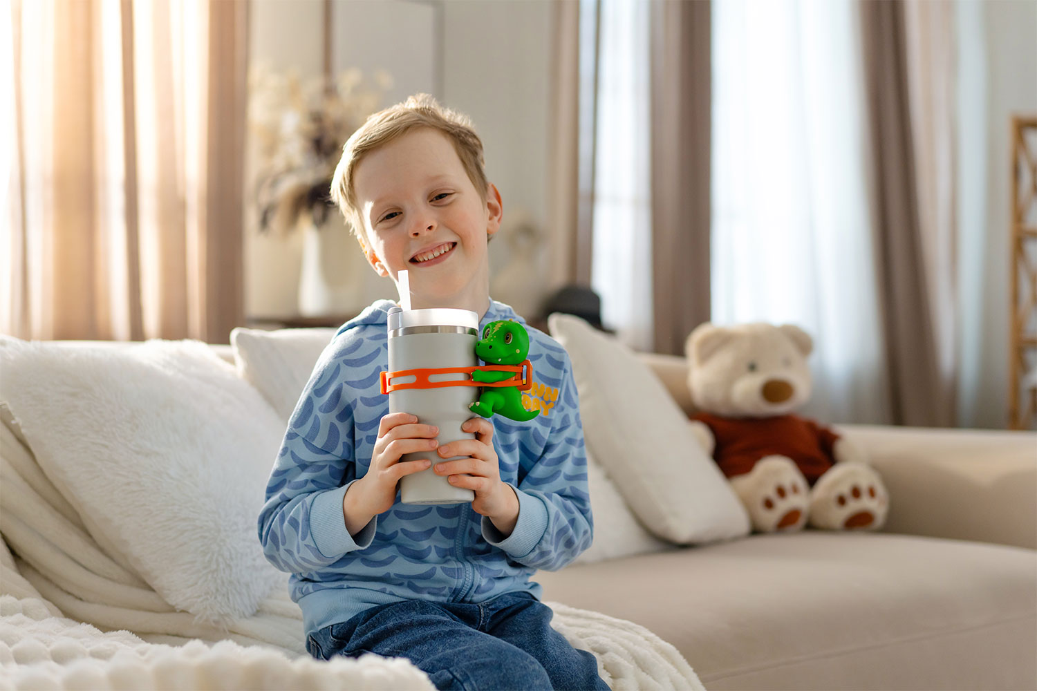 BottleBuddies adjustable strap water bottle accessory for kids