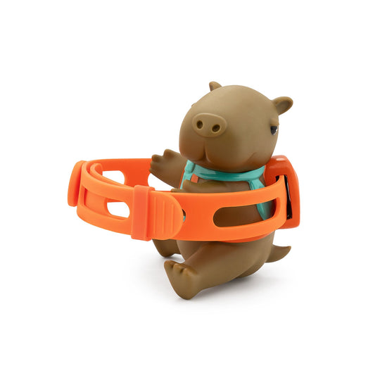 Cappy the calm capybara water bottle accessory