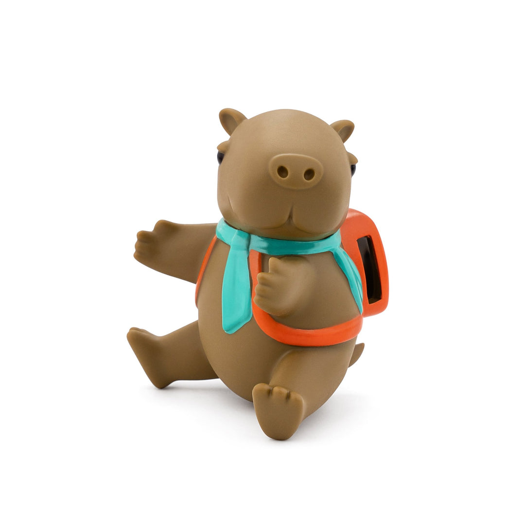 Cappy the calm capybara water bottle accessory