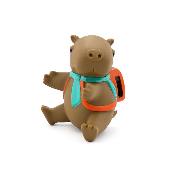 Cappy the calm capybara water bottle accessory