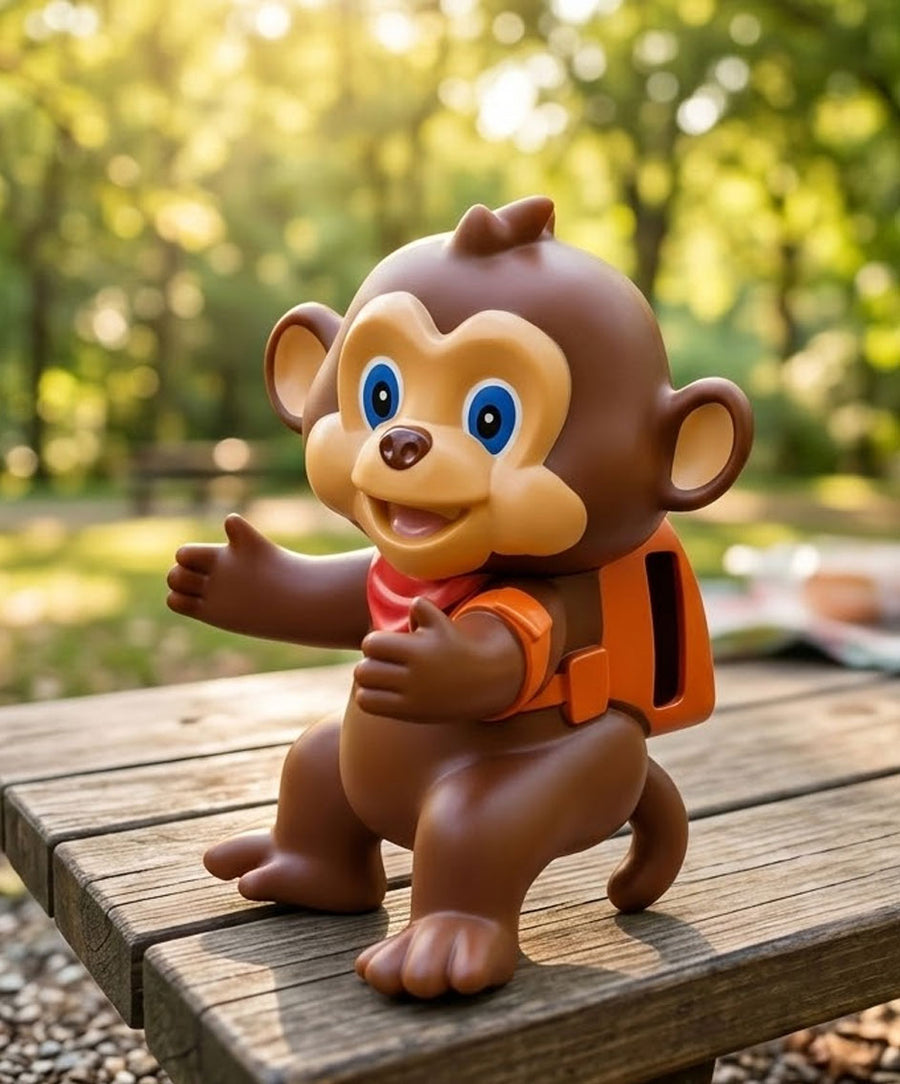 Ziggy the curious monkey kids water bottle companion