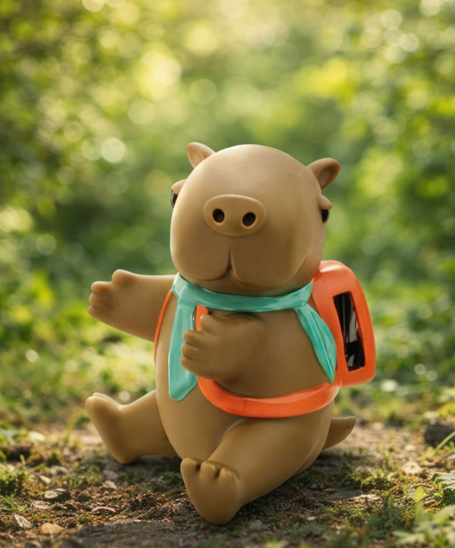 Cappy the calm capybara water bottle hugger